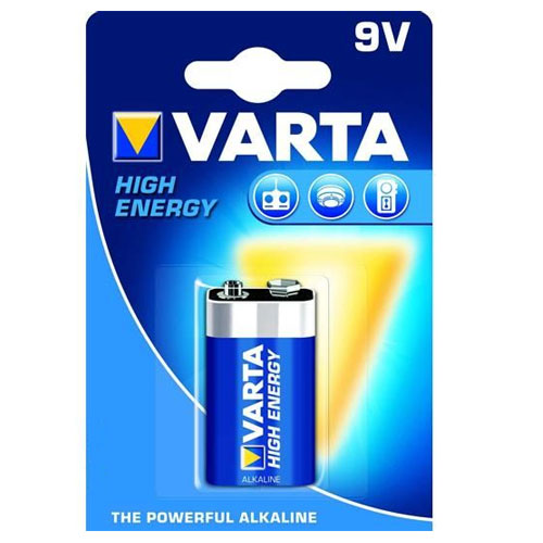 Varta 9V Alkaline High Energy LR61 Battery Batteries Camera