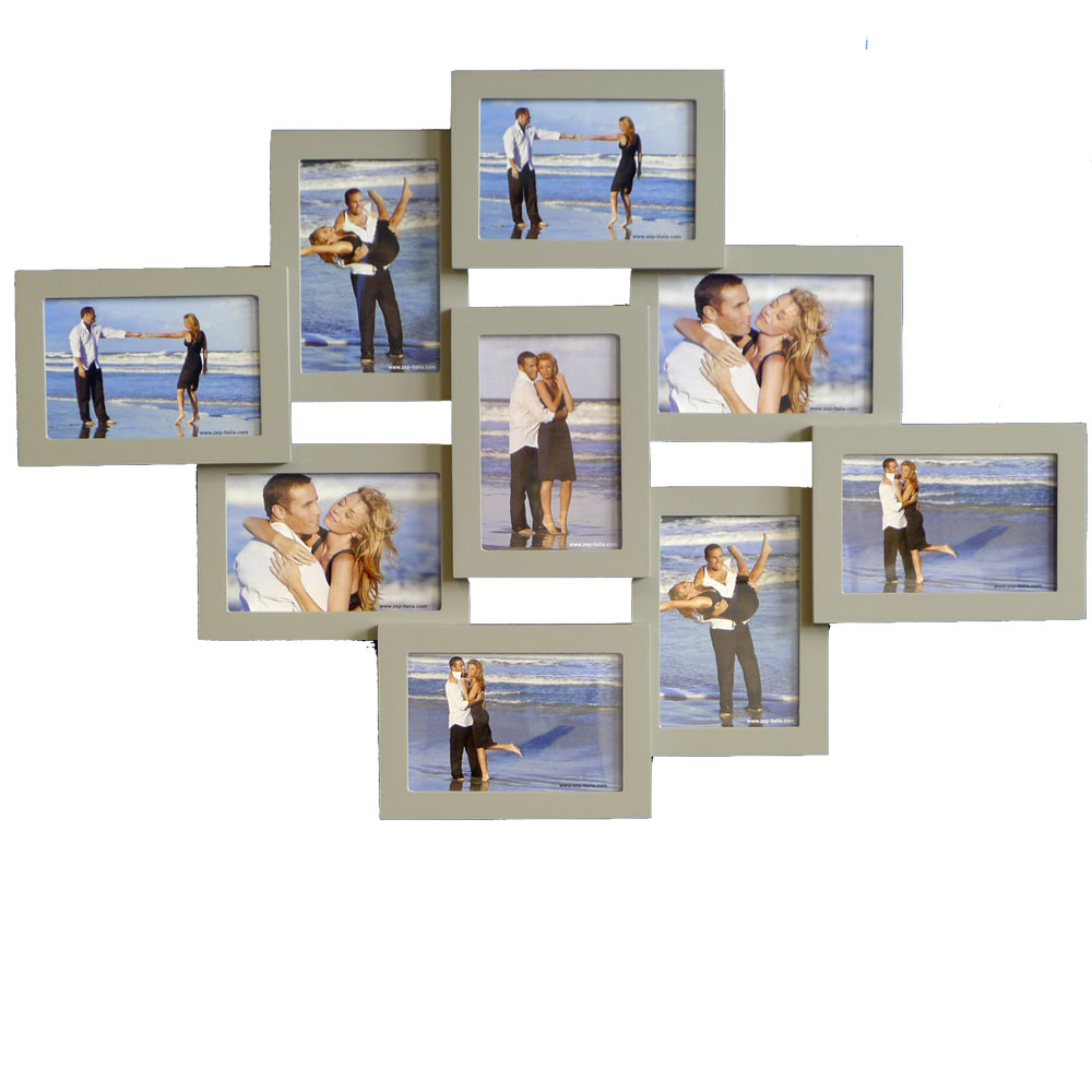 Alghero Multi Aperture Grey Photo Frame for 9 6x4 Photos Photo Frames
