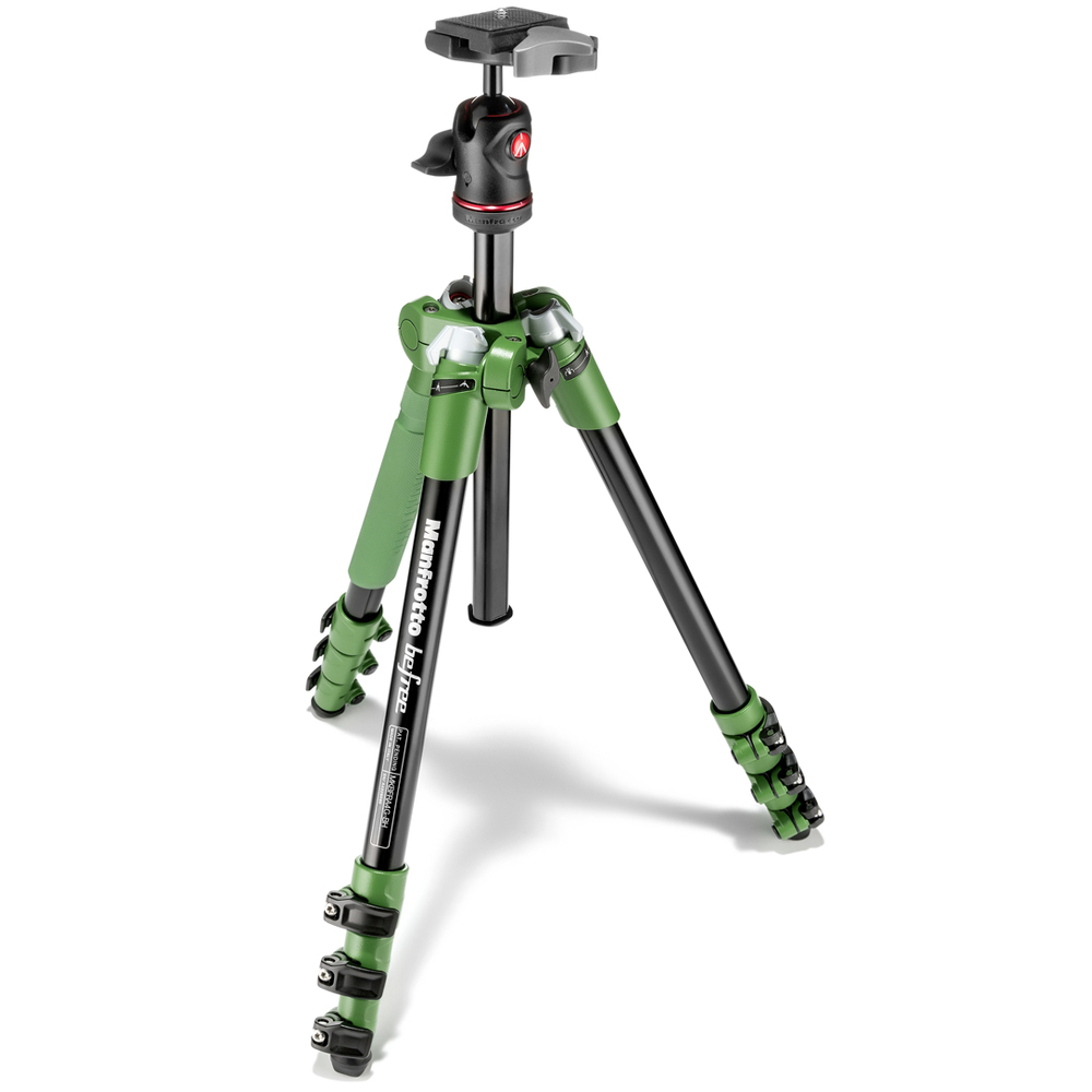 Manfrotto Befree Aluminium Green Travel Tripod with Ball Head Tripods