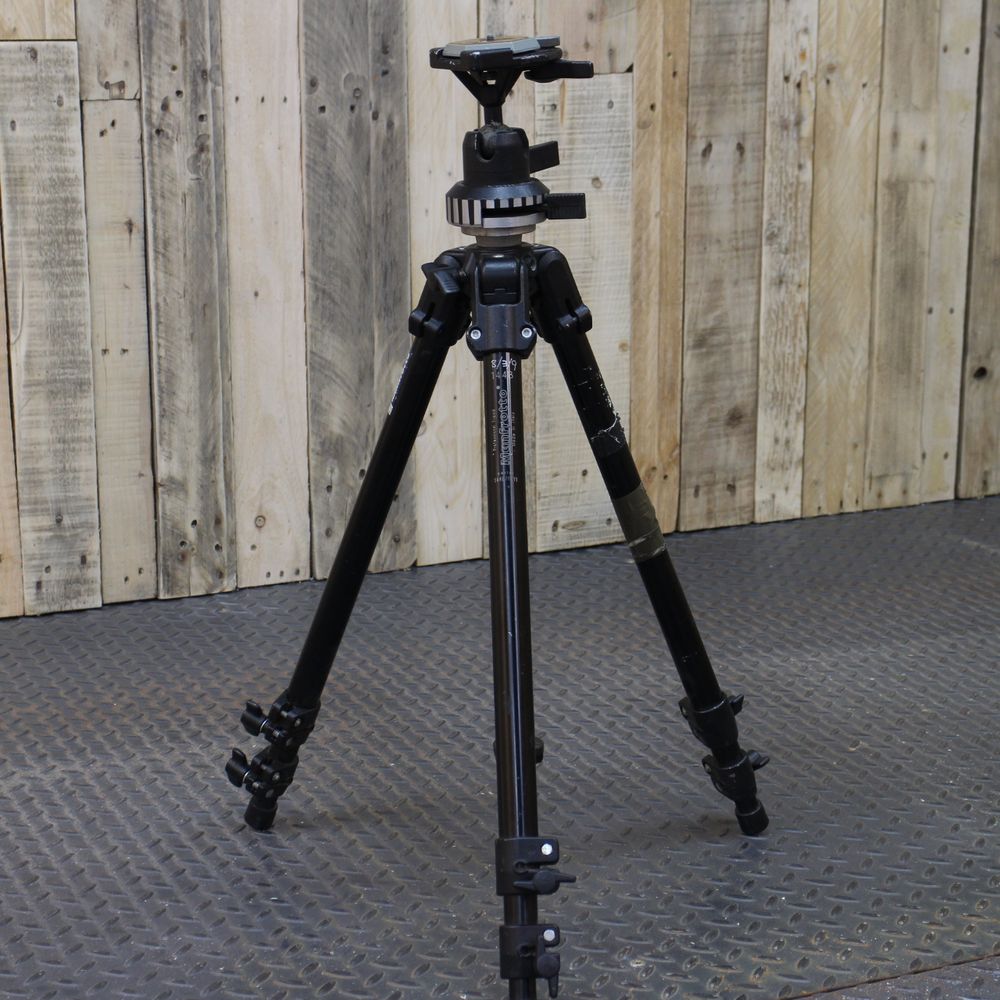 Used Manfrotto 144B Tripod Legs with 168 Ball Head Used Accessories
