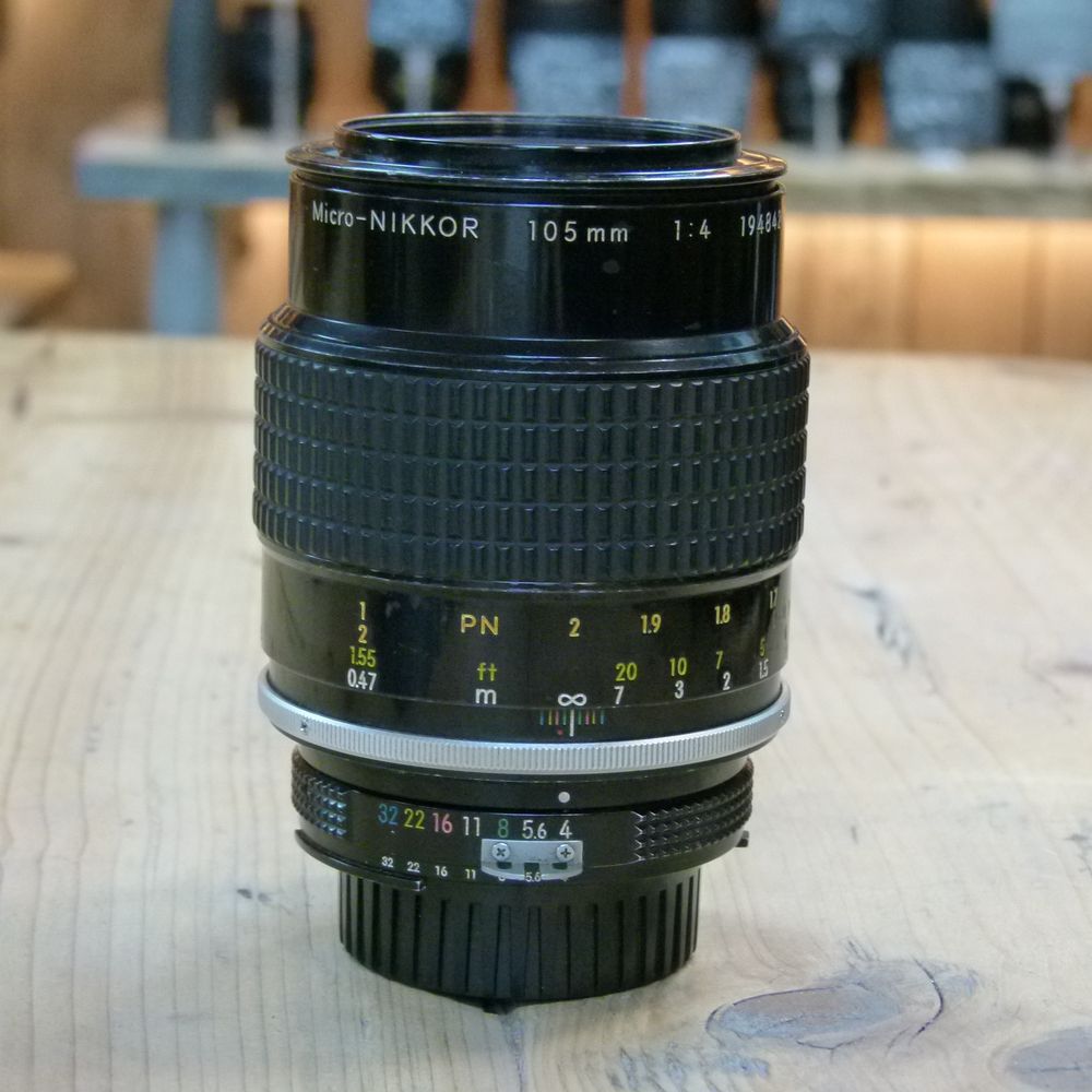 Used Nikon MF Nikkor 105mm f4 Micro Ai Macro Lens Used MF Lenses