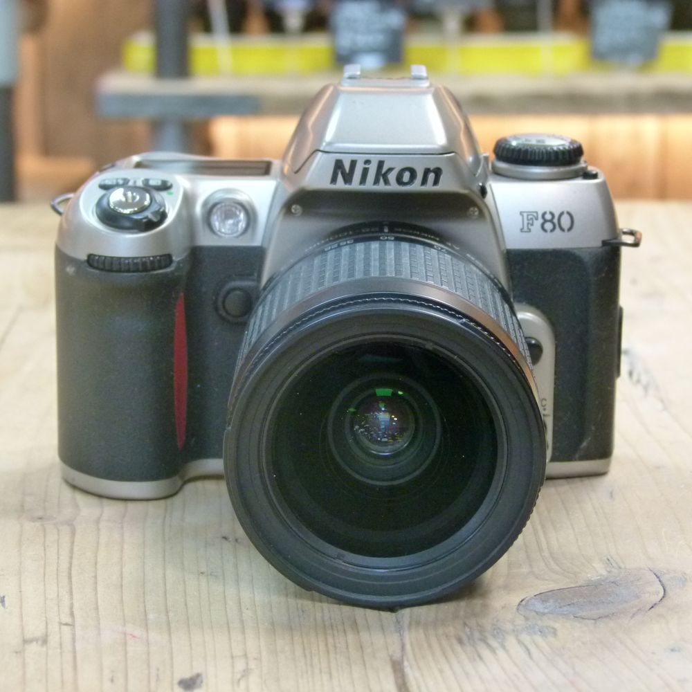 Used Nikon F80 Silver 35mm Film Camera with AF 28100mm Lens Used