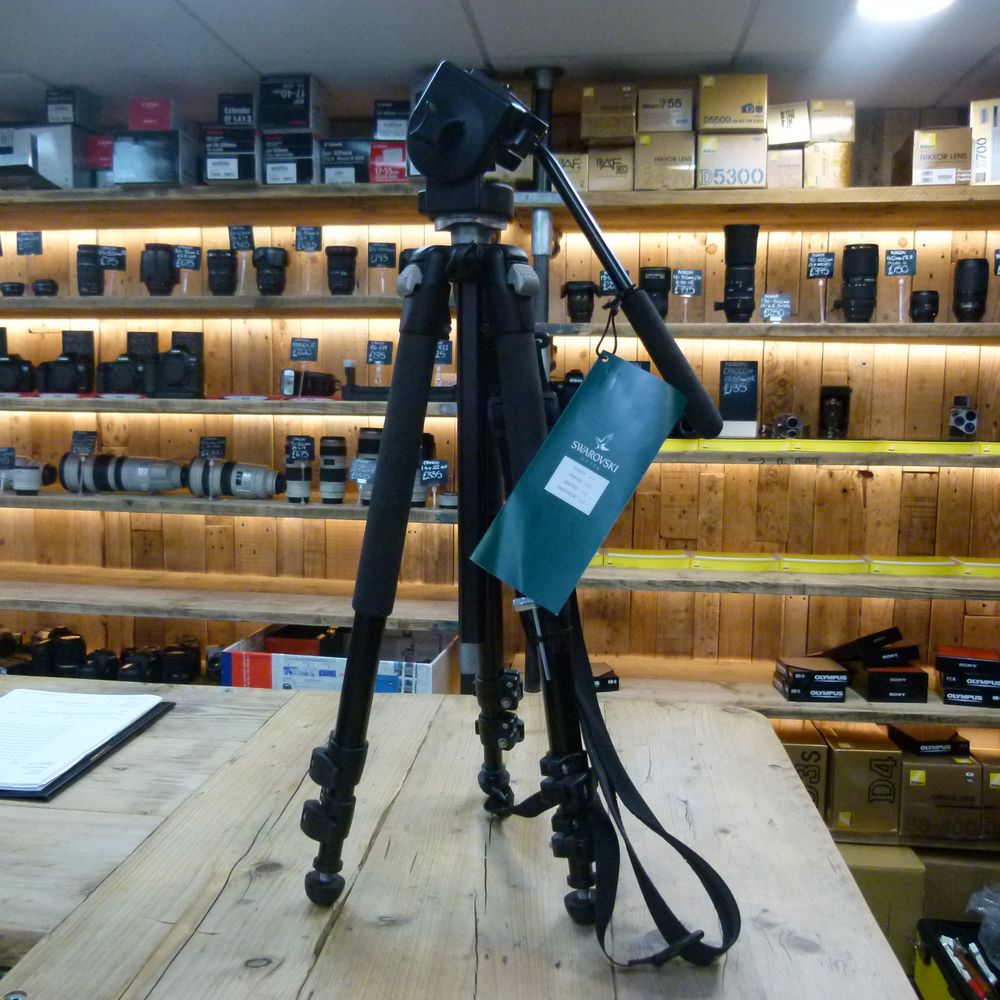 Used Swarovski Tripod with Head & Carry Strap (Manfrotto) Used