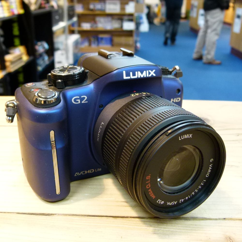 Used Panasonic Lumix G2 Blue with 1442mm Lens Used Cameras Used