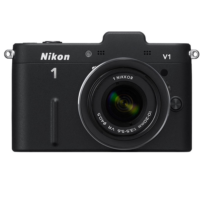 Nikon 1 V1 Black Digital Camera and 10mm Lens Kit CSC Cameras