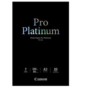 Canon PT-101 Platinum Pro A3 Photo Printer Paper - 20 Sheets