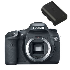 Canon EOS 7D Digital SLR Camera and Canon LP-E6 Battery Kit
