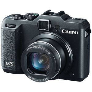 Canon PowerShot G15 Black Digital Camera