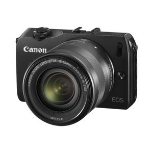 Canon EOS M Black Digital Camera with EF-M 18-55mm f/3.5-5.6 STM IS Lens