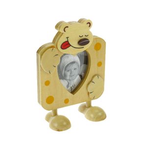 Animal Bear Free Standing Wood 2.75x2.25 Photo Frame