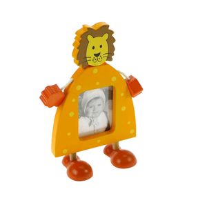Animal Lion Free Standing Wood 2.75x2.25 Photo Frame