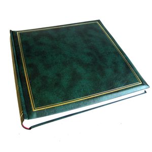 Classic Green Traditional Photo Album - 100 Sides