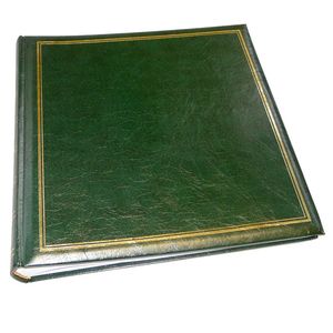 Classic Large Green Traditional Photo Album - 100 Sides