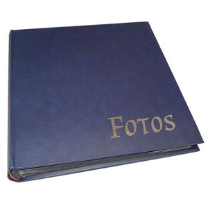 Big Vinyl Blue Traditional Photo Album - 100 Black Sides