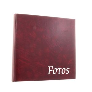 Big Vinyl Burgundy Traditional Photo Album - 100 Black Sides
