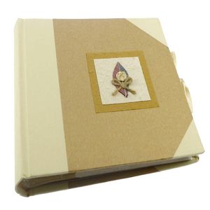 Cotton Knotted Leaf Traditional Photo Album, 100 Sides