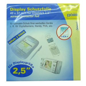 Dorr Clear Universal Screen Protection Foil 2.5" (2 pcs)