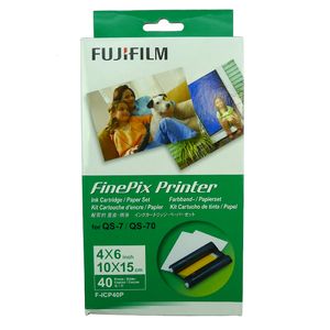 Fujifilm Finepix F-ICP40P Ink Cartridge and Paper Set For the QS-7 QS-70
