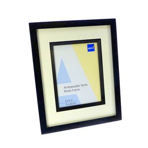 Ambassador Black Wood 8x6 Photo Frame