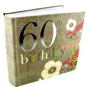 60th Birthday Nouveau Delights 6x4 Slip In Photo Album 80 Photos