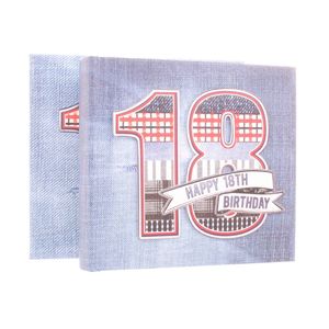 18th Birthday Denim Collection 6x4 Slip In Photo Album 80 Photos