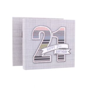 21st Birthday Denim Collection 6x4 Slip In Photo Album 80 Photos
