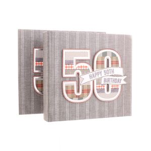50th Birthday Denim Collection 6x4 Slip In Photo Album 80 Photos
