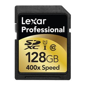 Lexar 128GB Secure Digital Professional UHS-I SD 400x Class 10 Memory Card