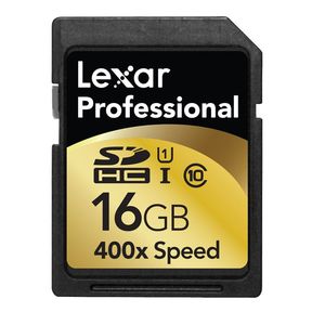 Lexar 16GB Secure Digital Professional UHS-I SD 400x Class 10 Memory Card