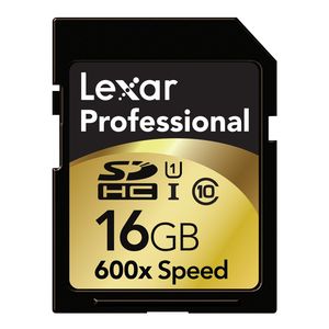 Lexar 16GB Professional UHS-I SDXC 600x Class 10 Memory Card