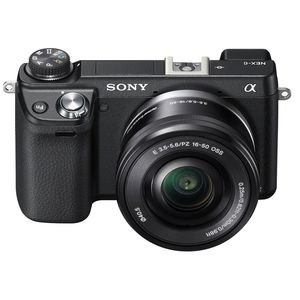 Sony Alpha NEX-6 Black Digital Compact System Camera Body with 16-50mm Lens
