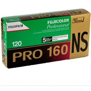 Fujifilm Pro 120NS 120 Colour Print Roll Film Pack of 5