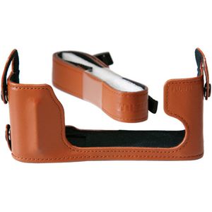 Fujfilm Half Brown Leather Case for X-E1 Camera