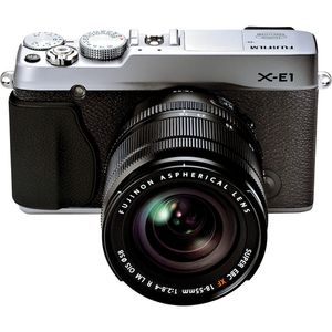 Fujifilm X-E1 Silver Digital Camera and 18-55mm Lens Kit