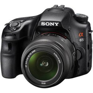 Sony Alpha A65 Black Digital Camera Body with 18-55mm Lens