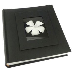 Buckram Black 6x4 Slip In Photo Album - 200 Photos