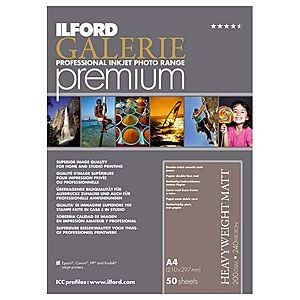 Ilford Galerie Premium Smooth Heavyweight Matt Paper 200gsm A4 - 50 Sheets