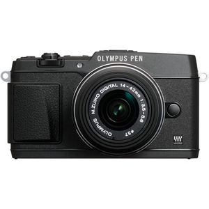 Olympus PEN E-P5 Black Digital Camera Body with 14-42mm Lens