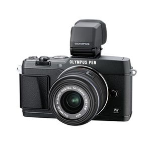 Olympus PEN E-P5 Black Digital Camera with 14-42mm Lens & VF-4