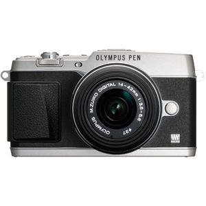 Olympus PEN E-P5 Silver Digital Camera Body with 14-42mm Lens