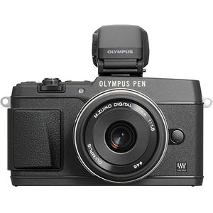 Olympus PEN E-P5 Black Digital Camera with 17mm 1:1.8 Lens & VF-4