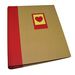 Green Earth Red Heart Traditional Photo Album - 100 Sides
