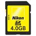 Nikon 4GB Secure Digital SDHC Memory Card