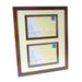 Ambassador Dark Oak Wood Double 7x5 Photo Frame