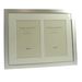 Chloe Silver Metal Double 6x4 Photo Frame