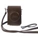 Leica D-LUX 5 Digital Camera Brown Leather Case with Wrist Strap 18752