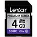 Lexar 4GB Secure Digital Premium 100x 15MB/s SDHC Memory Card