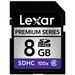 Lexar 8GB Secure Digital Premium 100x 15MB/s SDHC Memory Card
