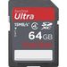 Sandisk 64GB Secure Digital Ultra 100x 15MB/s SDXC Memory Card