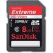 Sandisk 8GB Secure Digital Extreme HD Video 200x 30MB/s SD Memory Card
